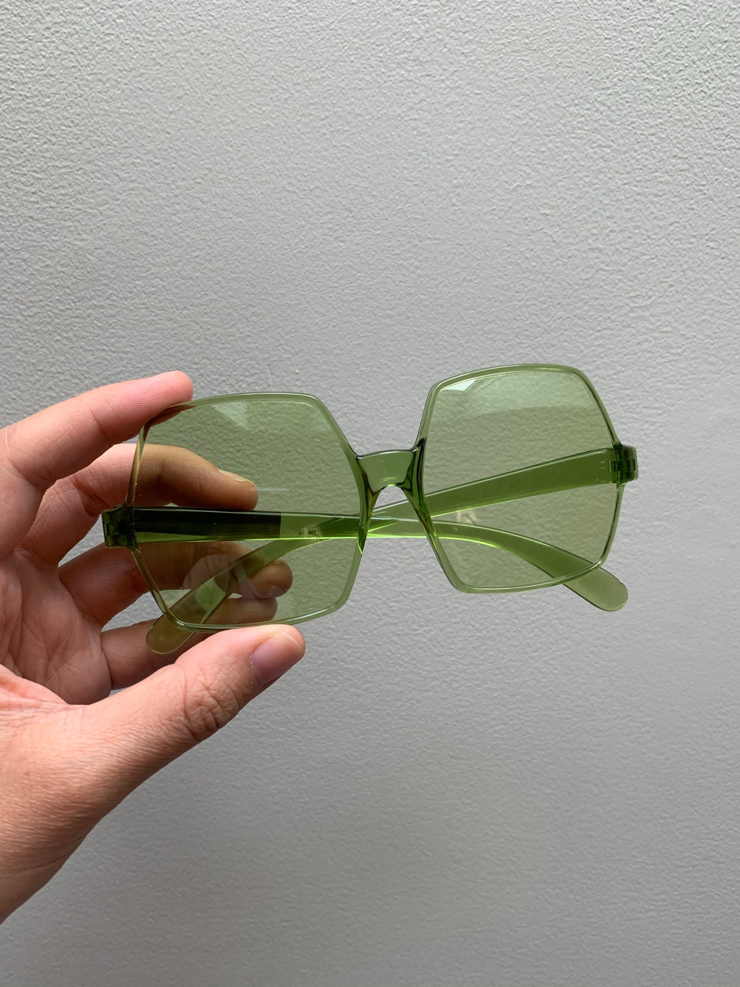 1970s Square Sunglasses | Green