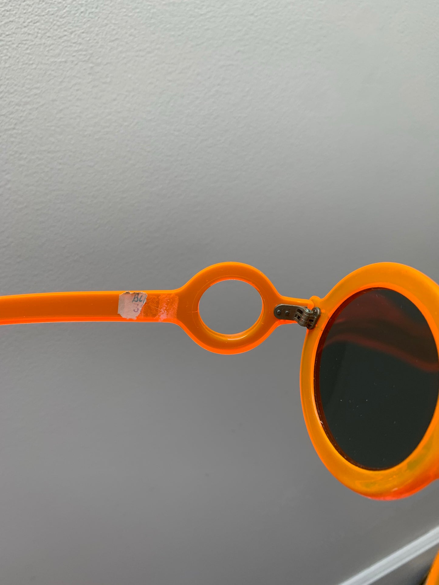 Reserved 1960s Translucent Orange Sunglasses