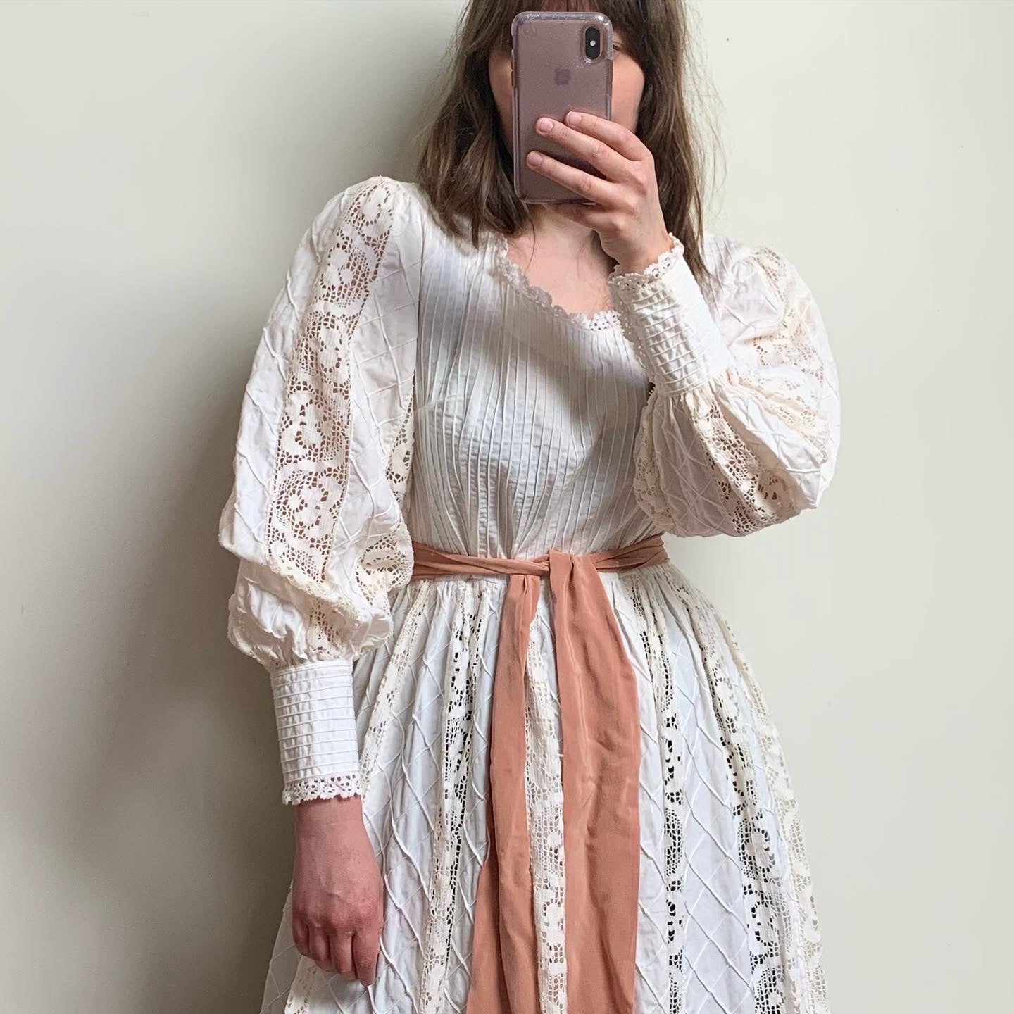 1970s Pintuck Cotton Dress | Tachi Castillo