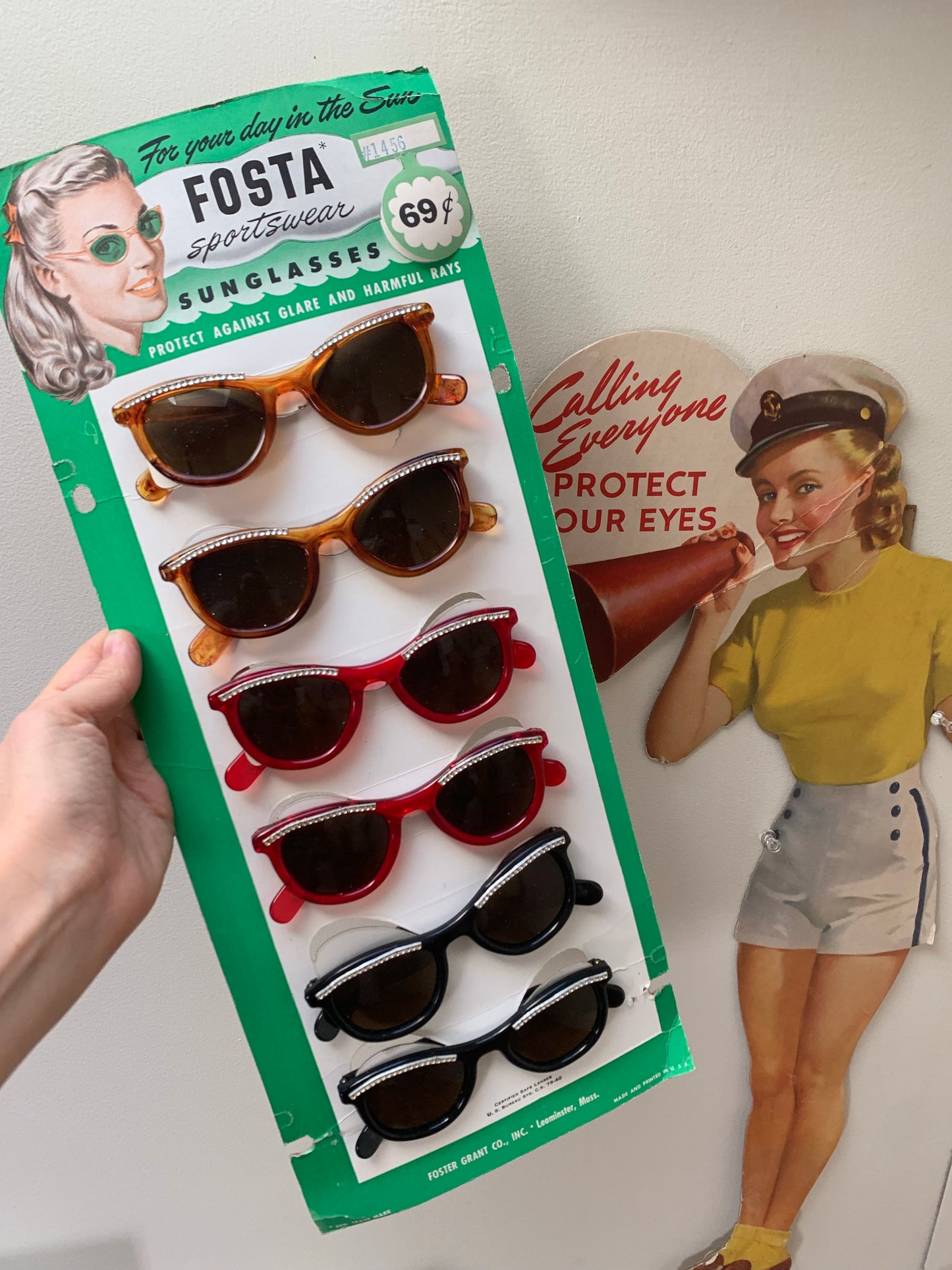 1950s Fosta Sunglasses | Midnight
