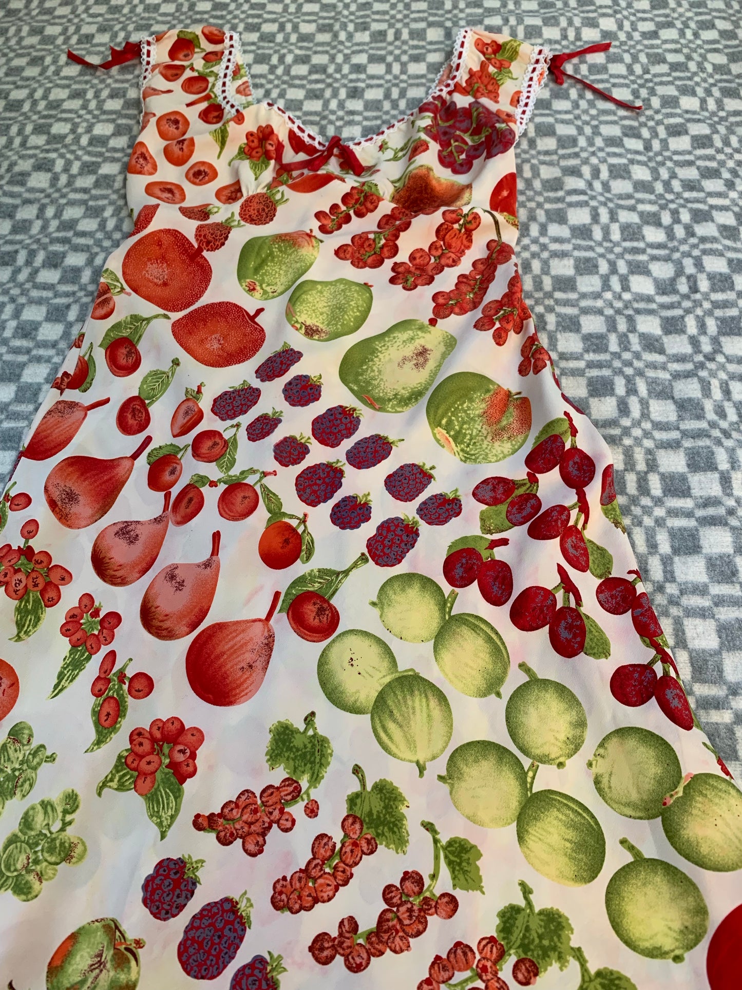 1990s Fruit Print Dress | Betsey Johnson