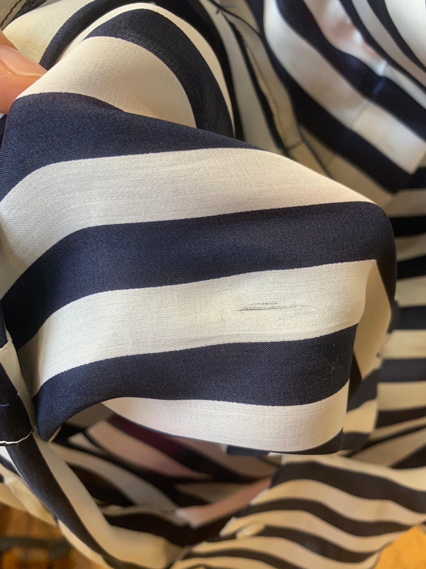 1990s Striped Silk Blouse | Oscar de la Renta