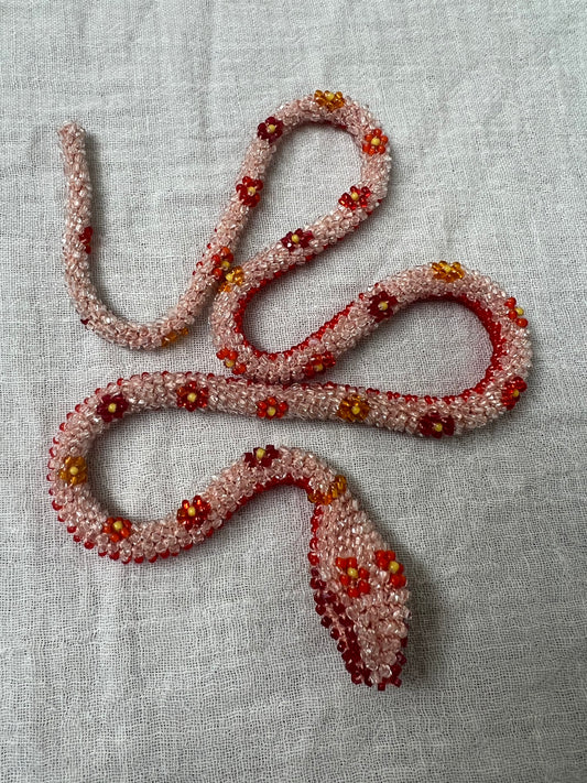 SALE! Bead Crochet Snake | Crystal