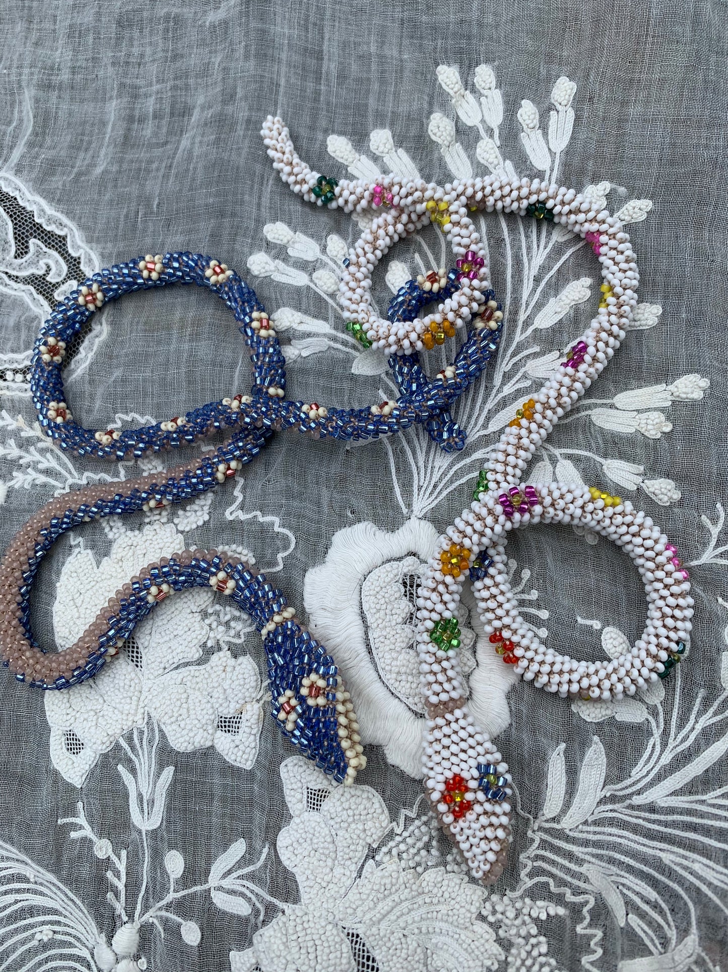 Custom Bead Crochet Snake Necklace 16"