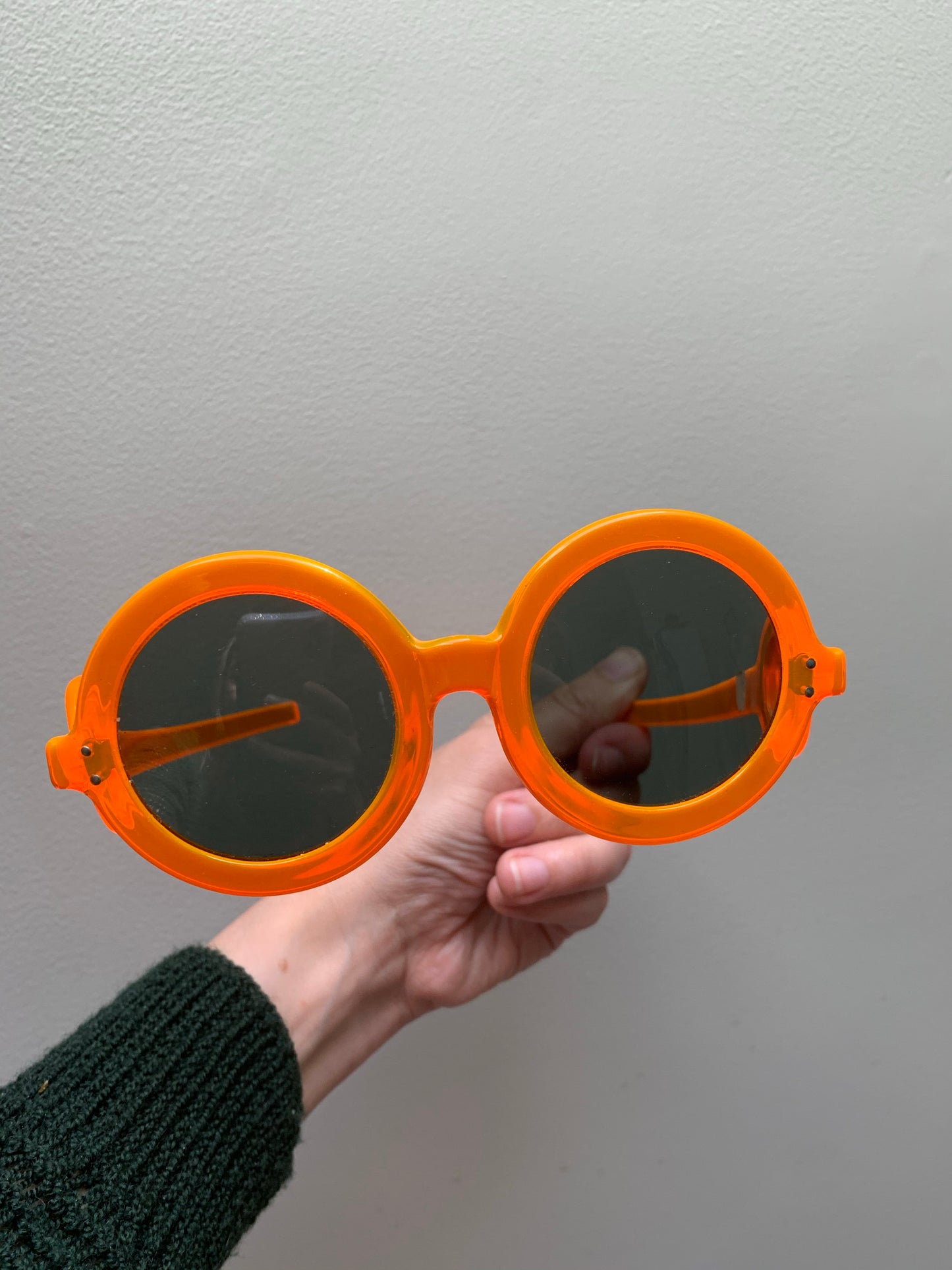 Reserved 1960s Translucent Orange Sunglasses