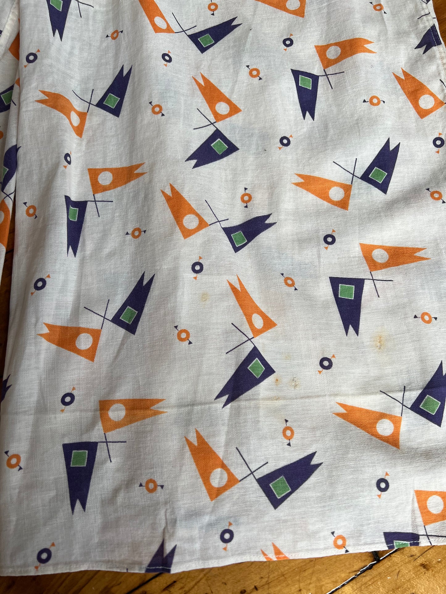 1930s Flag Print Beach Pajamas