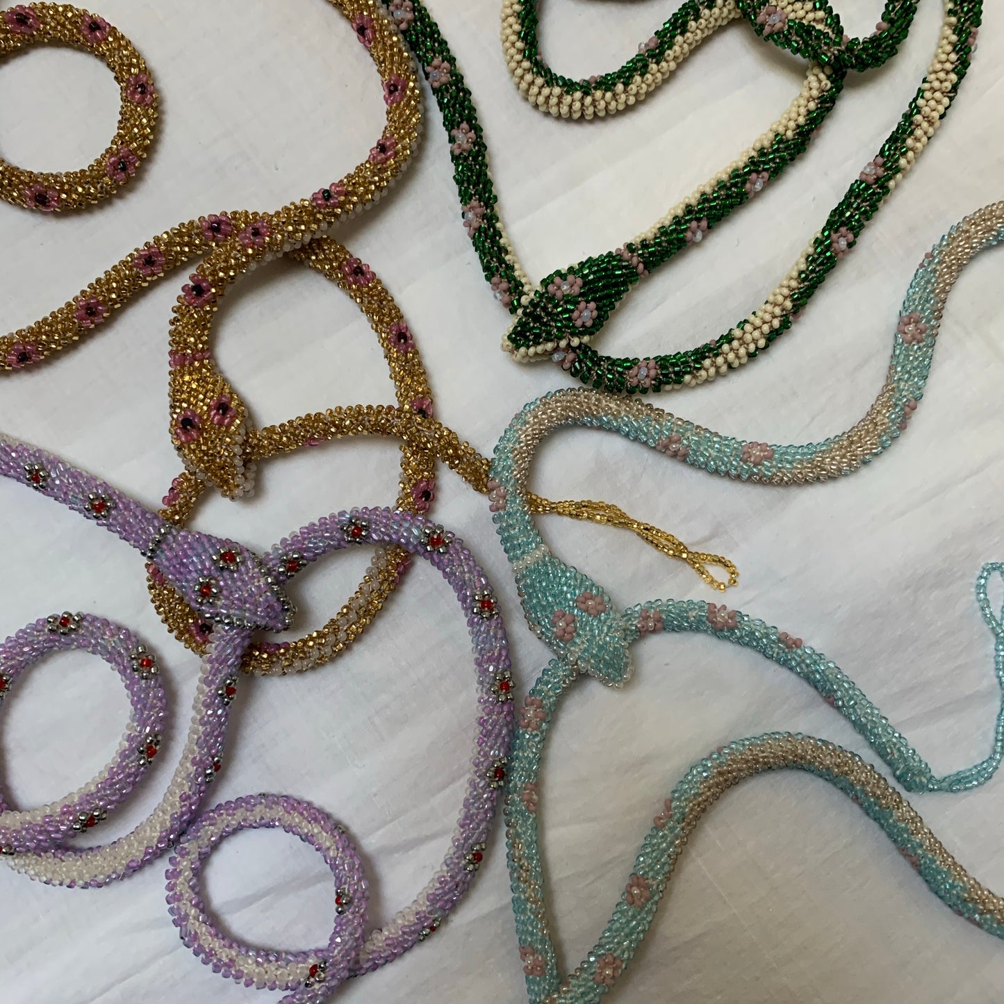 Custom Bead Crochet Snake Double Length